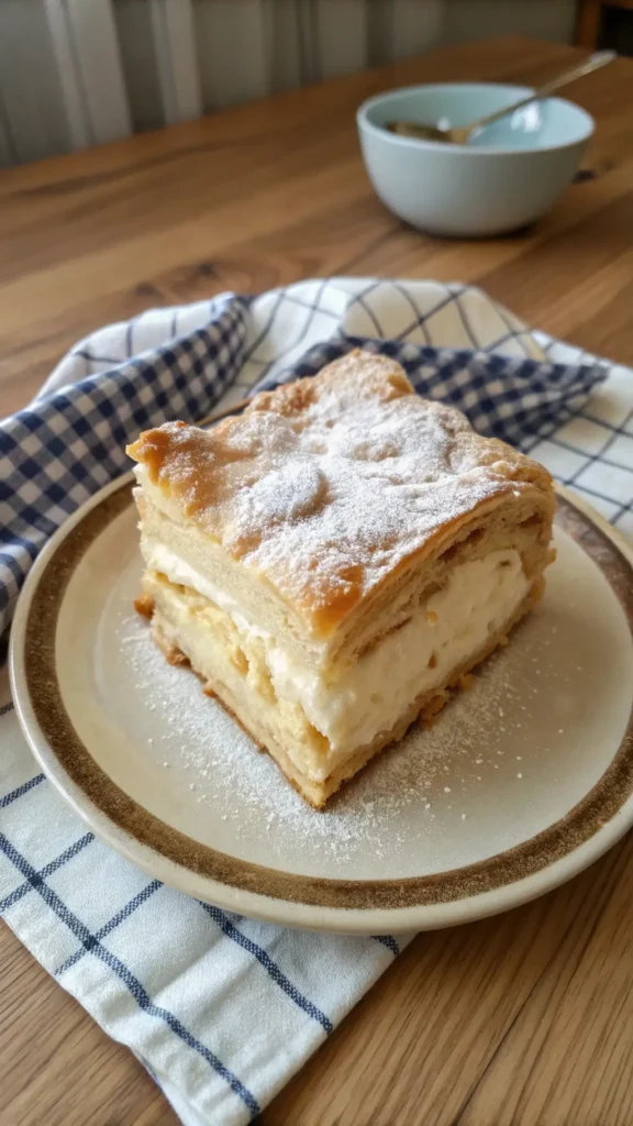 Domowa karpatka z kremem budyniowym – karpatka przepis