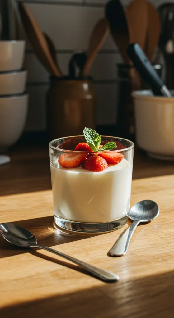 panna cotta przepis – włoski deser z musem owocowym