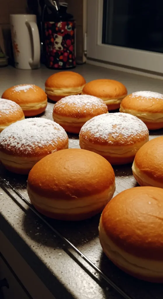Domowe pączki przepis – puszyste i nadziewane marmoladą, polane lukrem cytrynowym