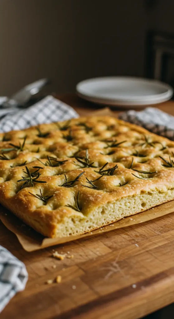 Domowa focaccia z rozmarynem – focaccia przepis krok po kroku
