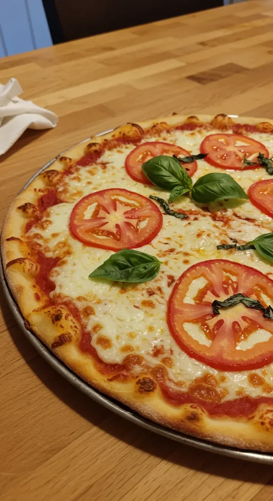 Pizza przepis na ciasto – domowa pizza z mozzarellą, pomidorkami i rukolą