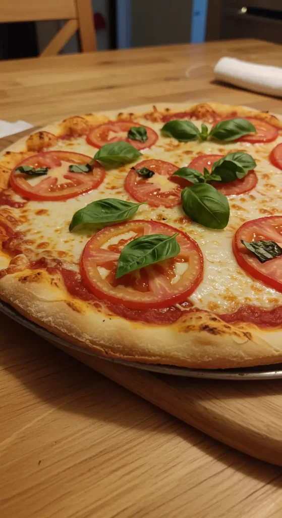 Pizza przepis na ciasto – domowa pizza z mozzarellą, pomidorkami i rukolą