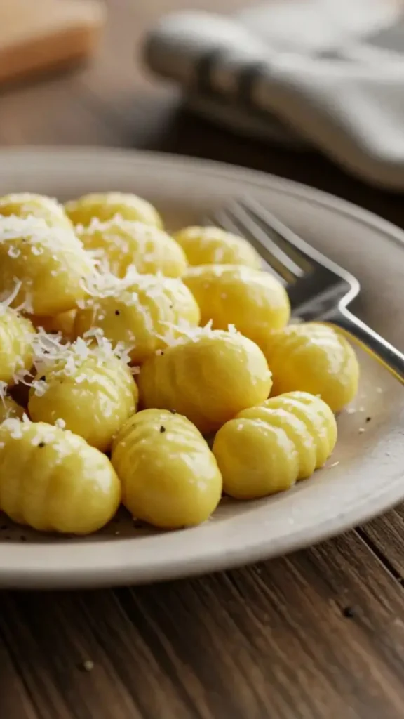 Domowe gnocchi przepis – kluski ziemniaczane z parmezanem i masłem ziołowym