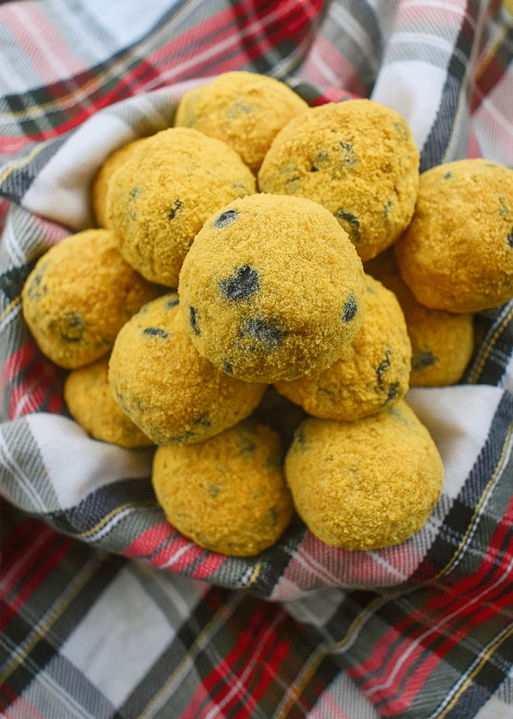A platter of freshly made No-Bake Moose Farts