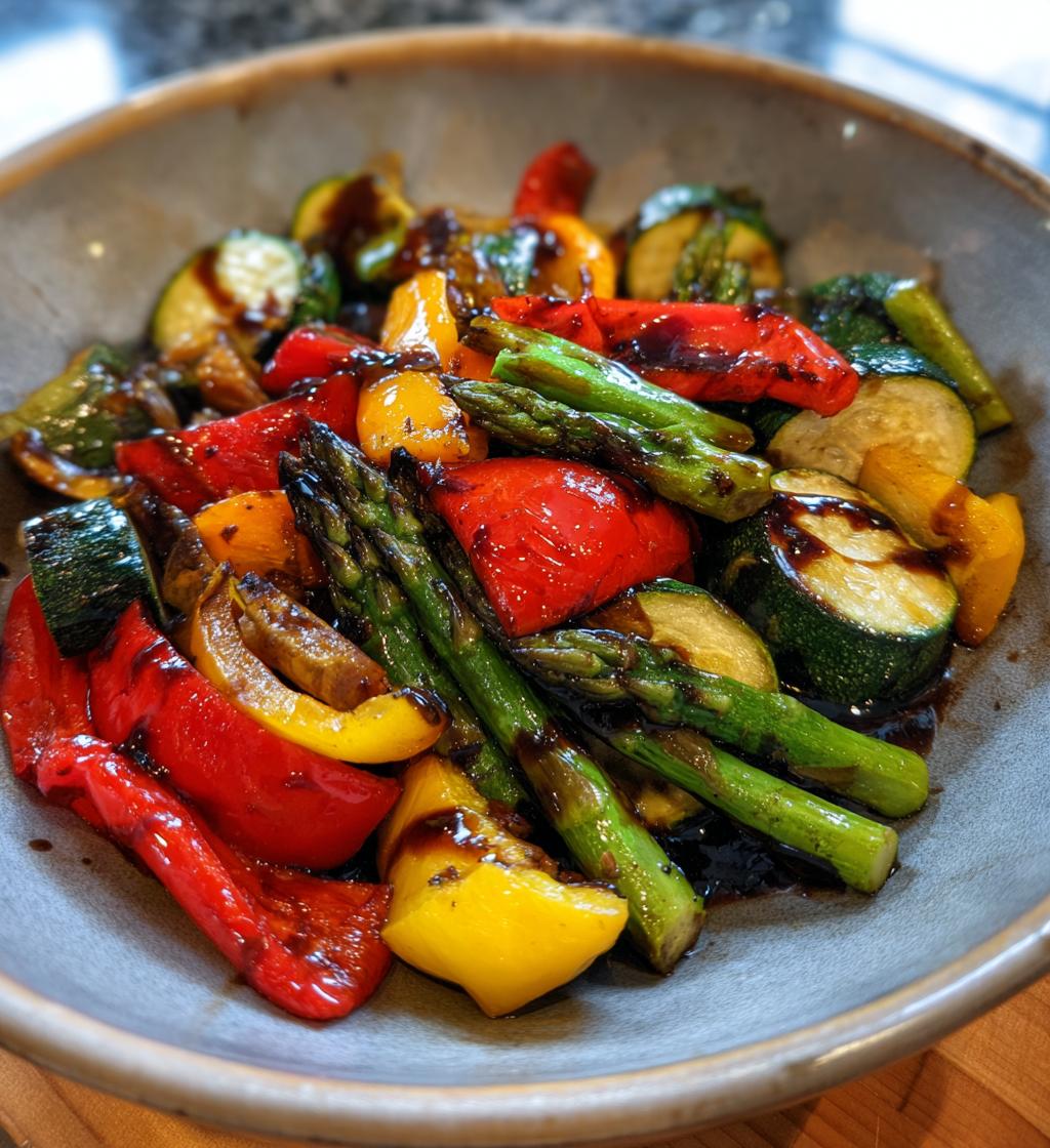 Balsamic Reduction Veggies - detail 1