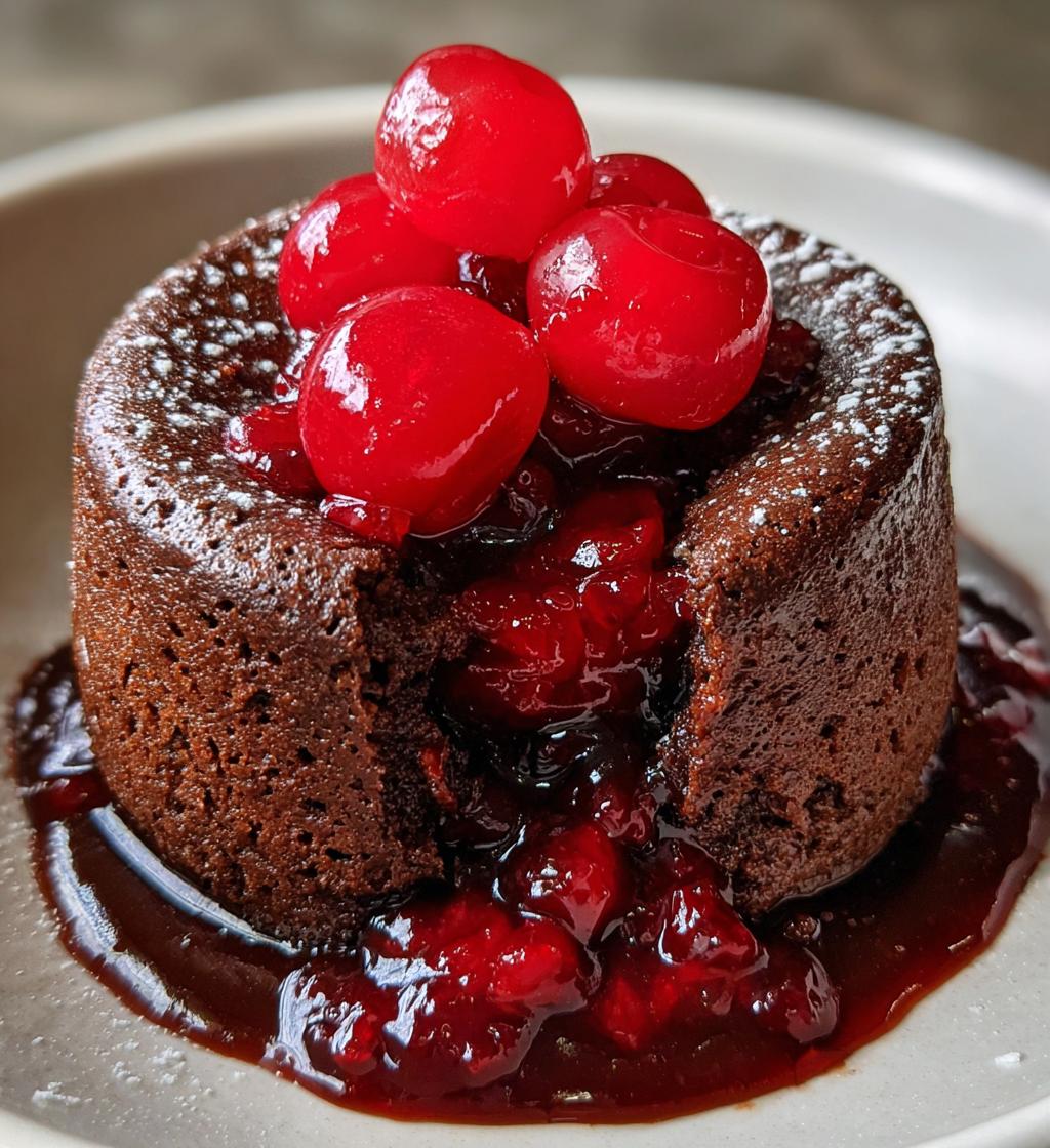 Cherry Chocolate Lava Cake - detail 1