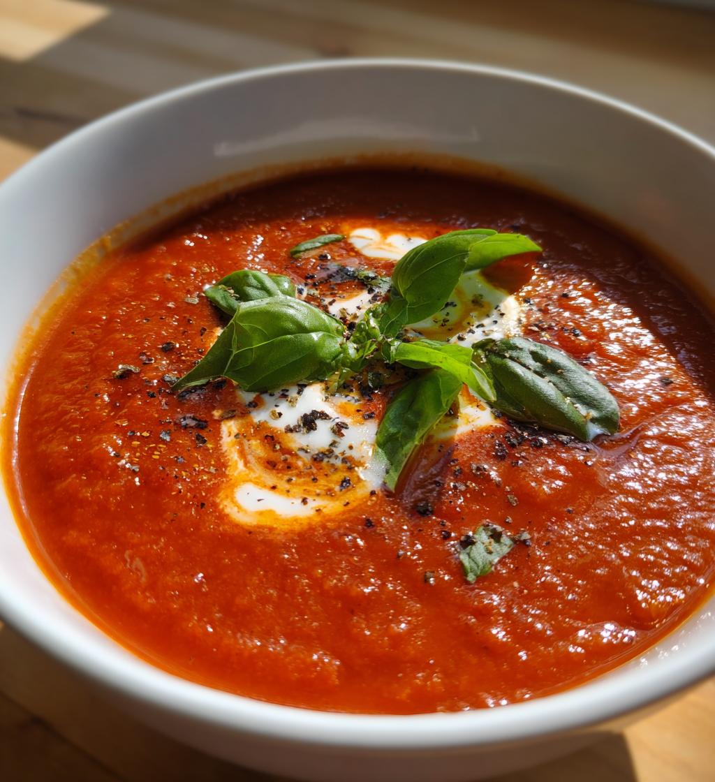 Creamy Roasted Tomato Soup with Smoky Twist - detail 1