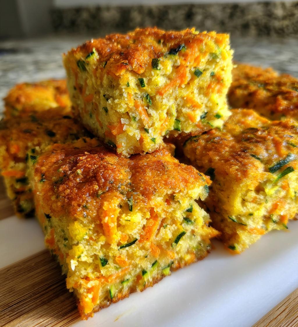Healthy Carrot & Zucchini Bars - detail 1