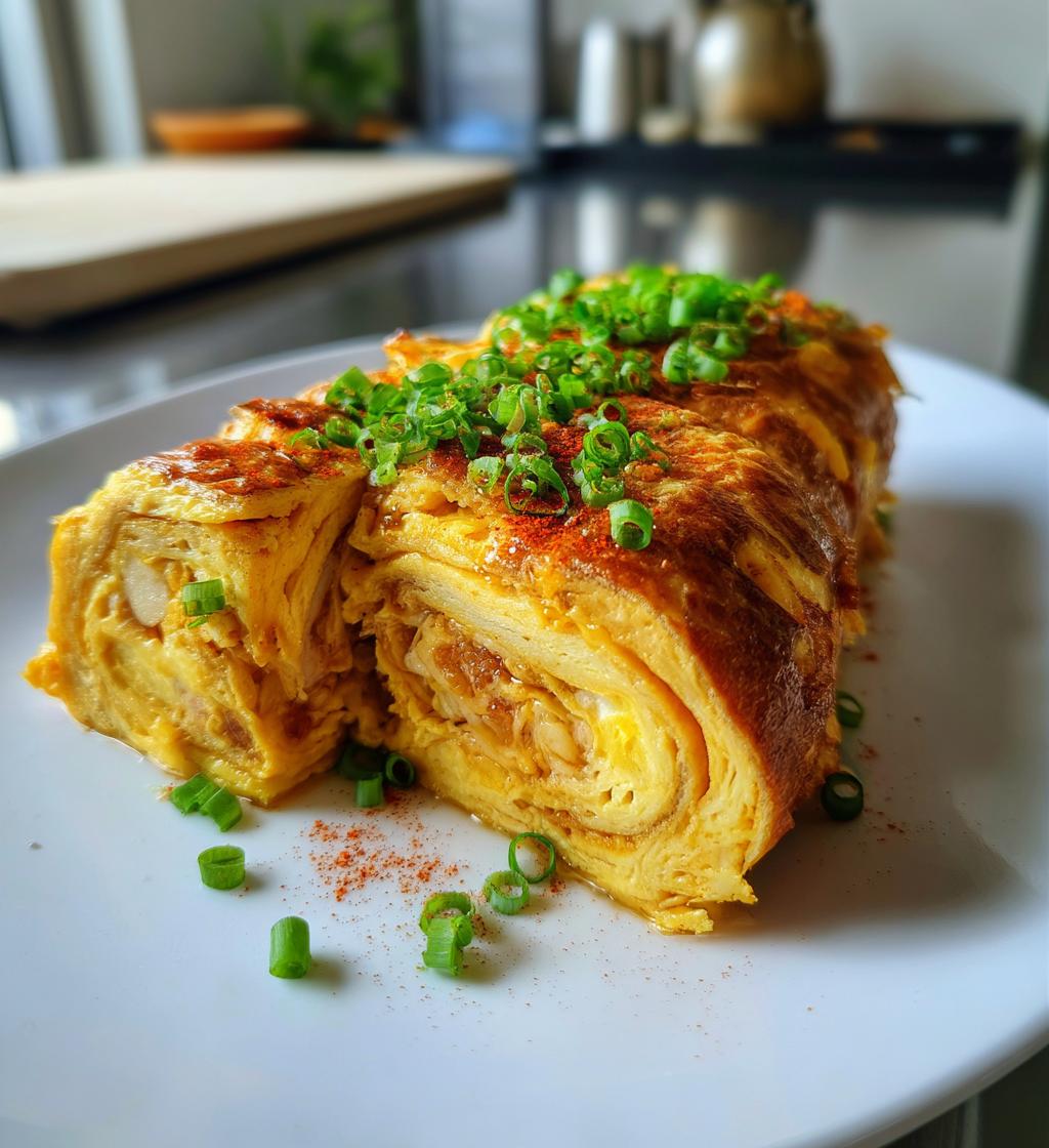 Japanese Tamagoyaki (Rolled Omelette) - detail 1