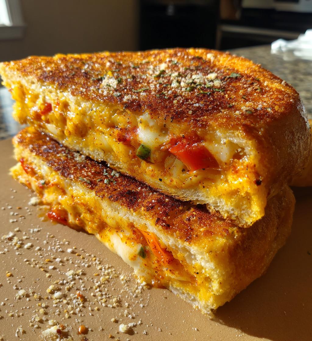 Leftover Pizza Sandwich - detail 1