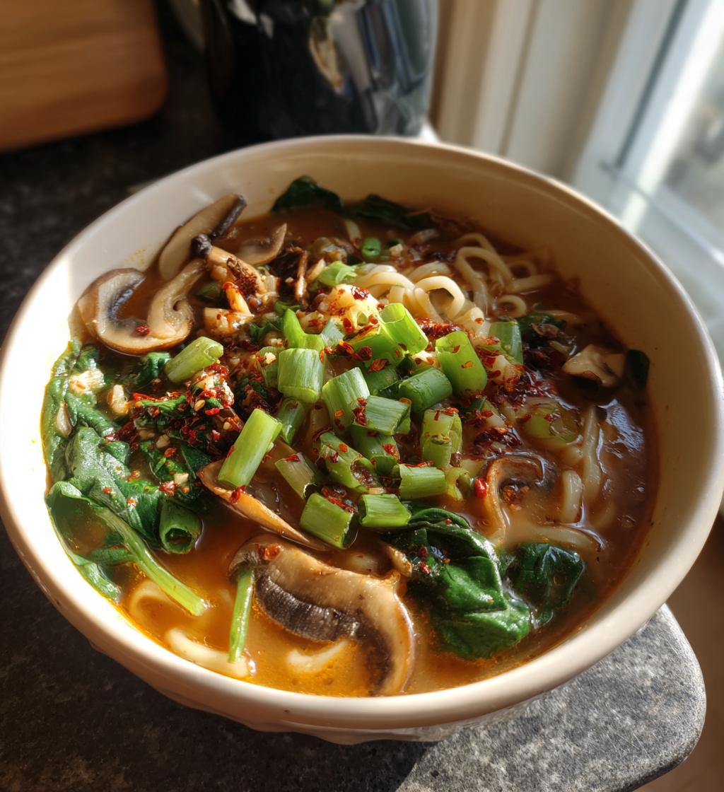 Miso Noodle Soup with chili crisp - detail 1