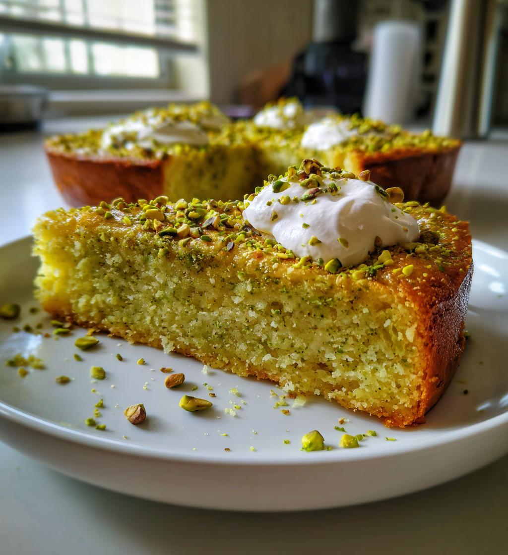 Pistachio Pudding Cake - detail 1