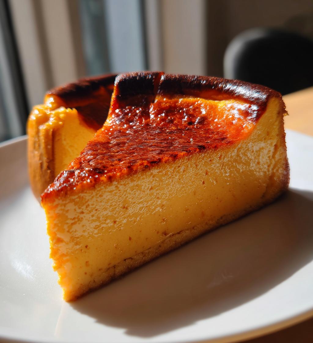 Pumpkin Basque Cheesecake - detail 1