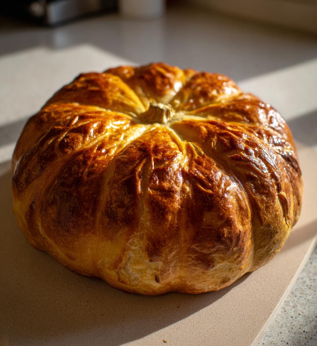 Pumpkin-Shaped Baked Brie Puff Pastry - detail 1