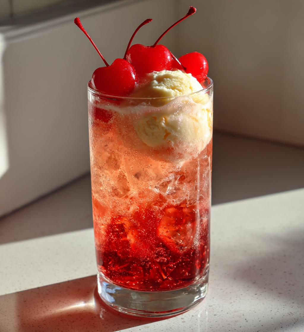 Shirley Temple Float mocktail - detail 1