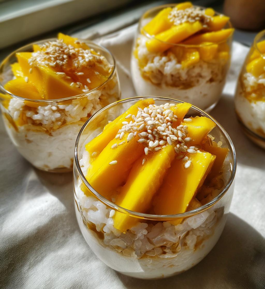 Thai Mango Sticky Rice Cups - detail 1