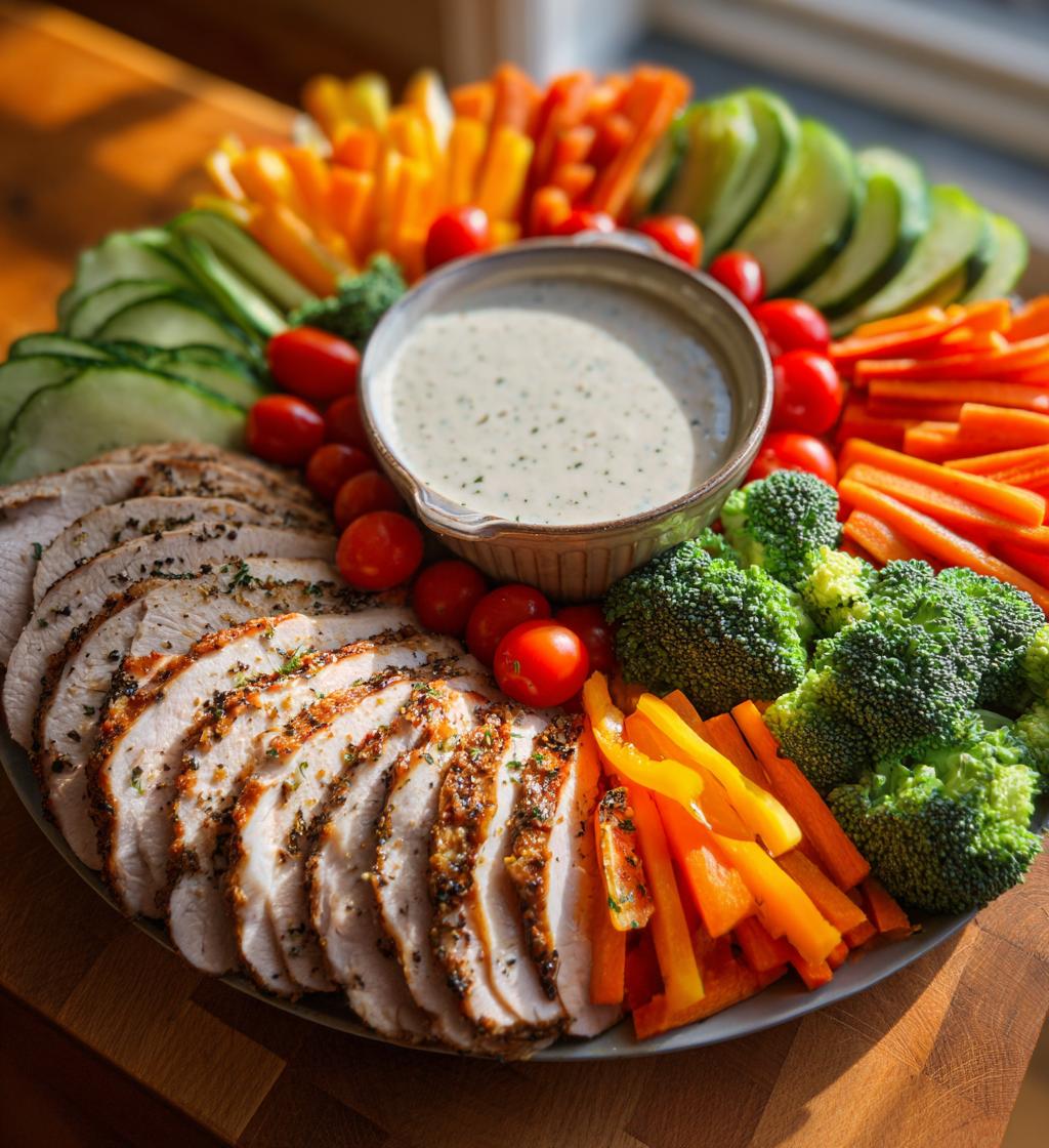 Turkey Veggie Tray - detail 1