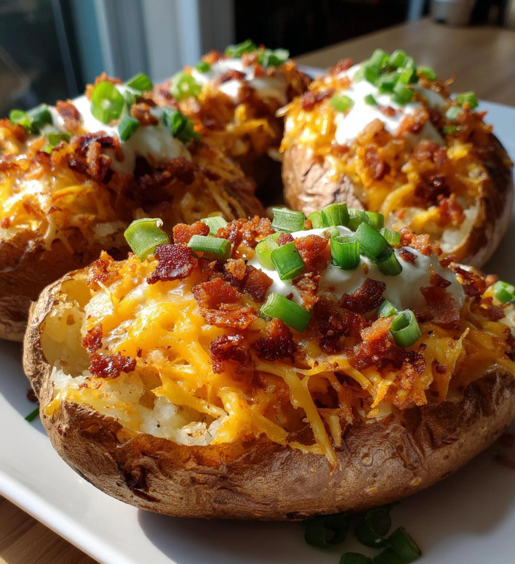 Baked Loaded Potato Boats - detail 1