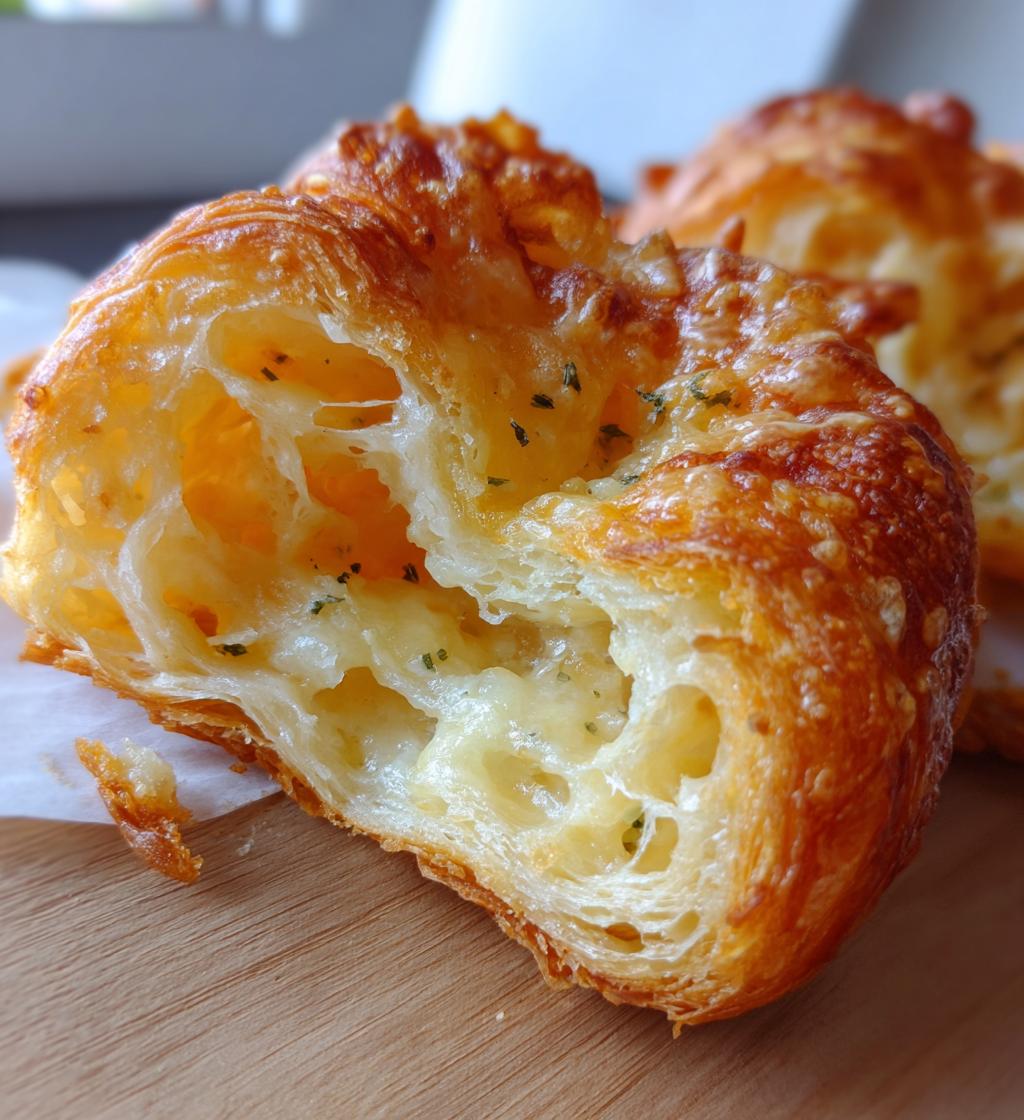 Cheesy Garlic Cruffin - detail 1