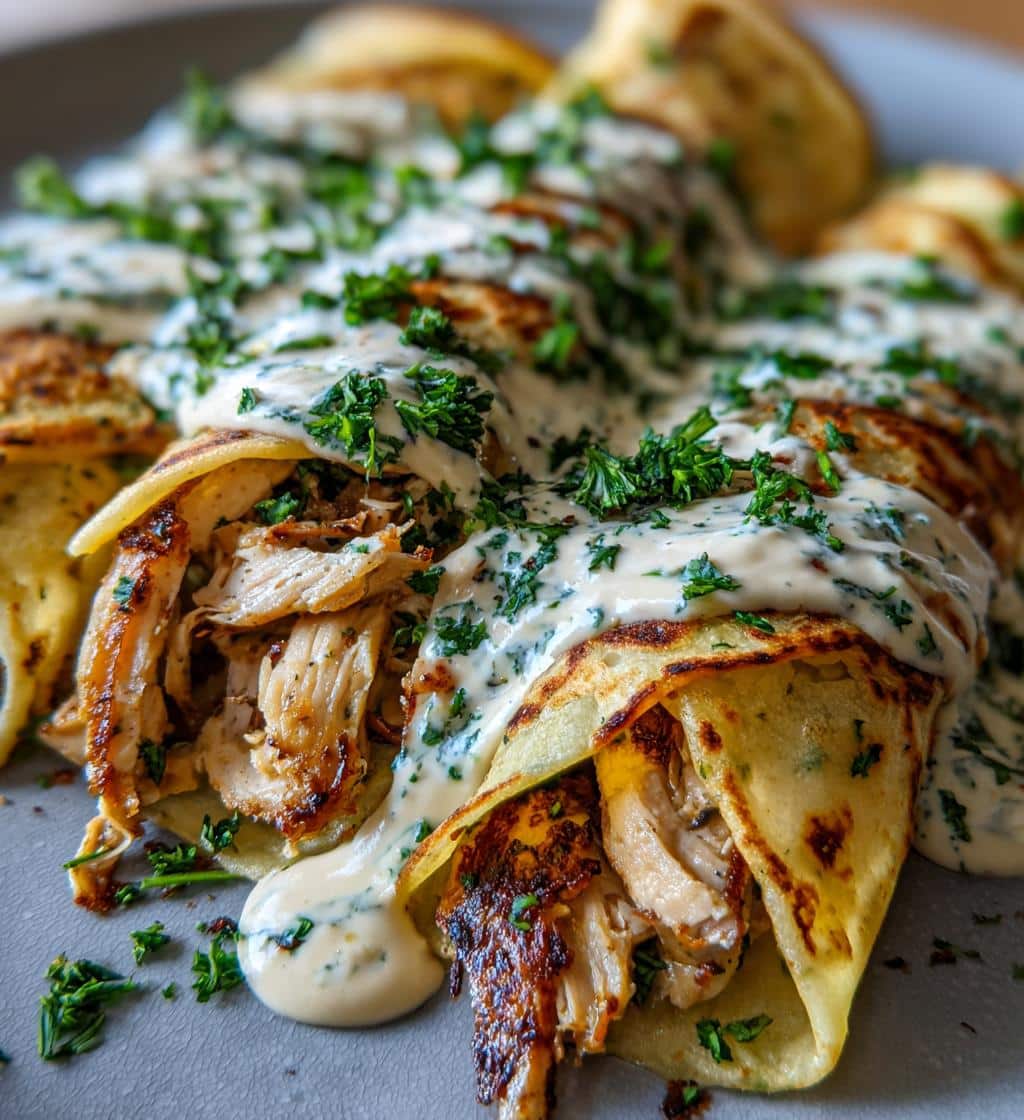 Chicken Crepes Shawarma - detail 1
