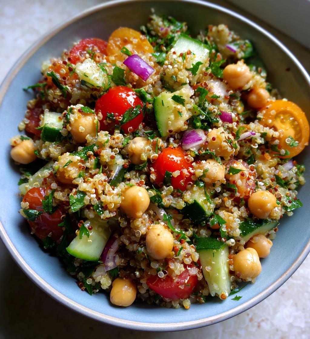 Chickpea and Quinoa Salad - detail 1