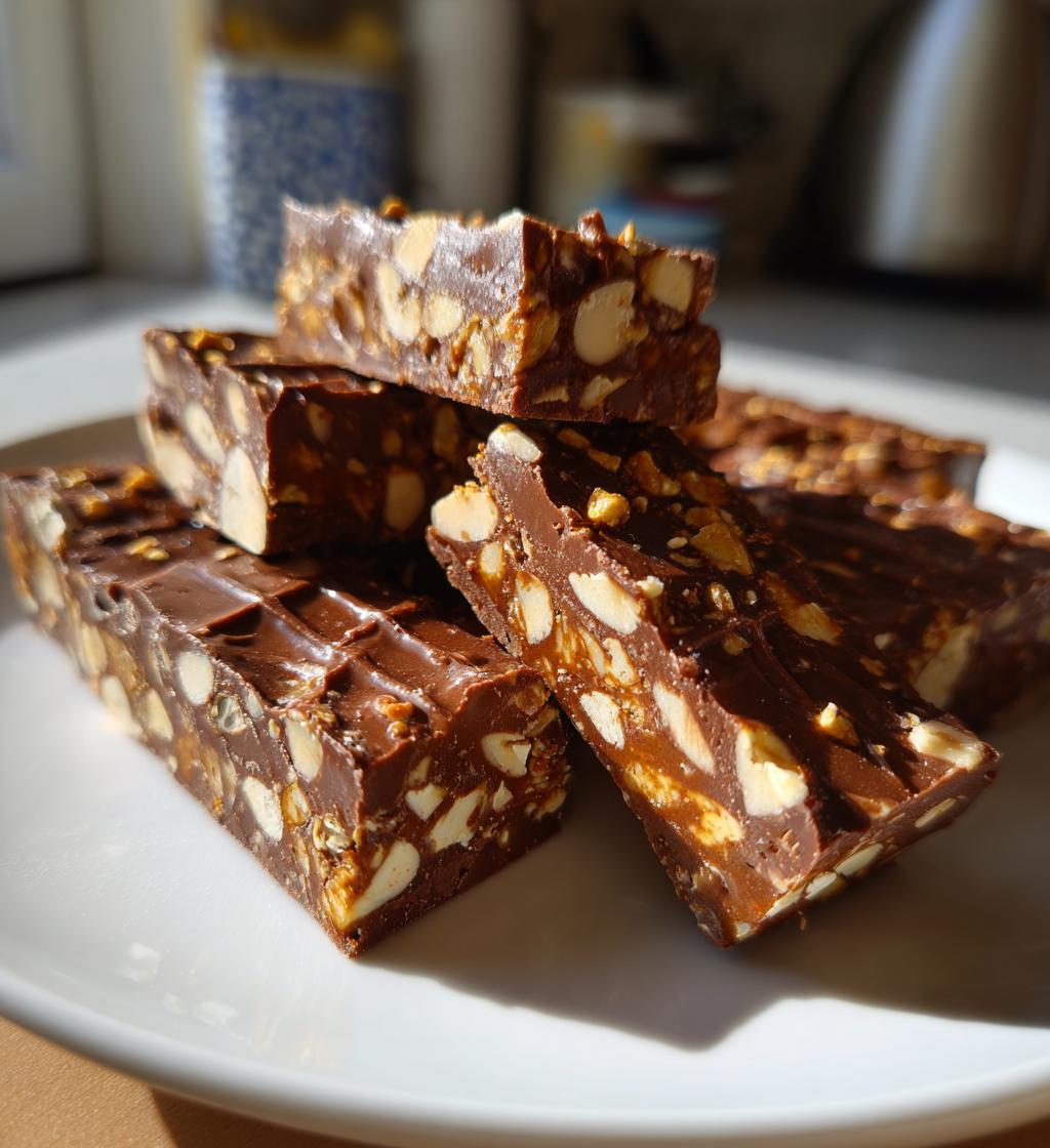 Chocolate Almond Halva Slices - detail 1
