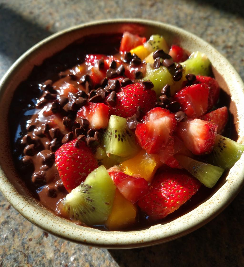 Chocolate Nut Chips with Fruit Salsa - detail 1