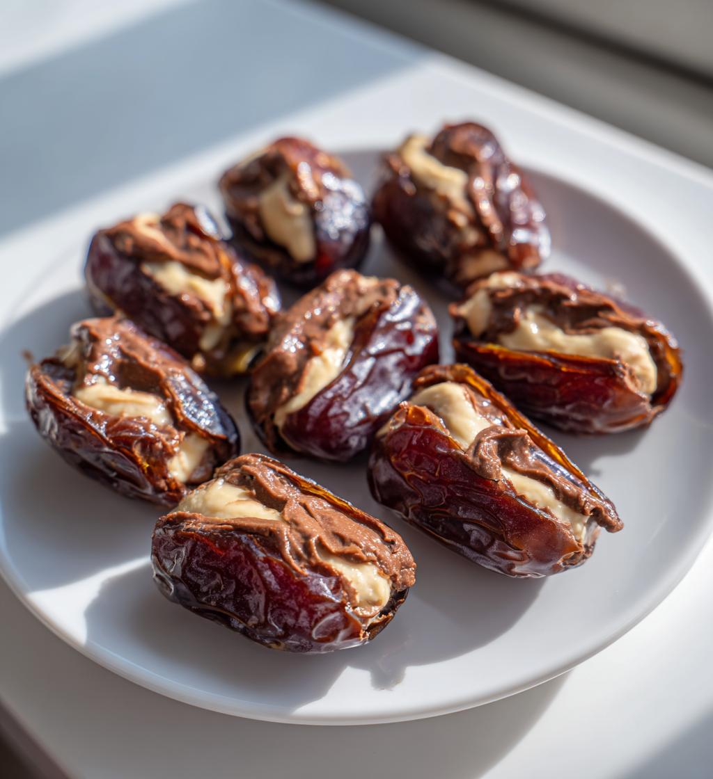 Chocolate Tahini Stuffed Dates - detail 1