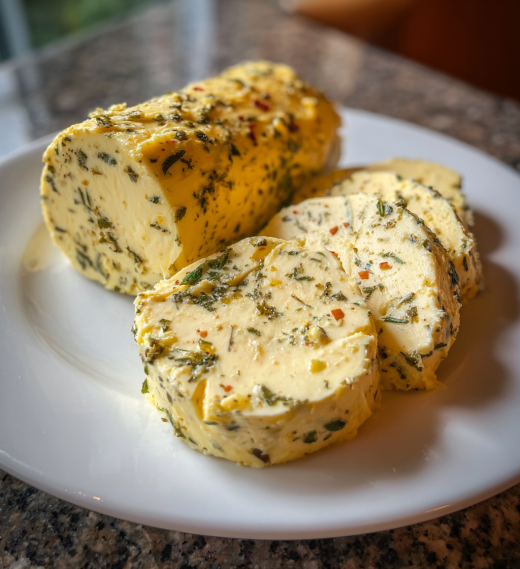 Cowboy Butter (butter with lemon, garlic, Dijon, and spices) - detail 1