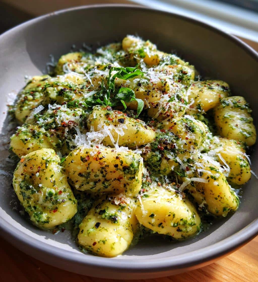Creamy Pesto Gnocchi - detail 1