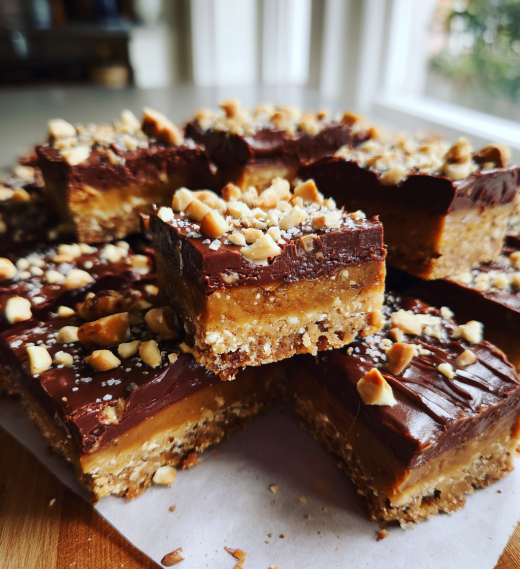 Date Bark (No-Bake Peanut Butter & Chocolate Dessert) - detail 1