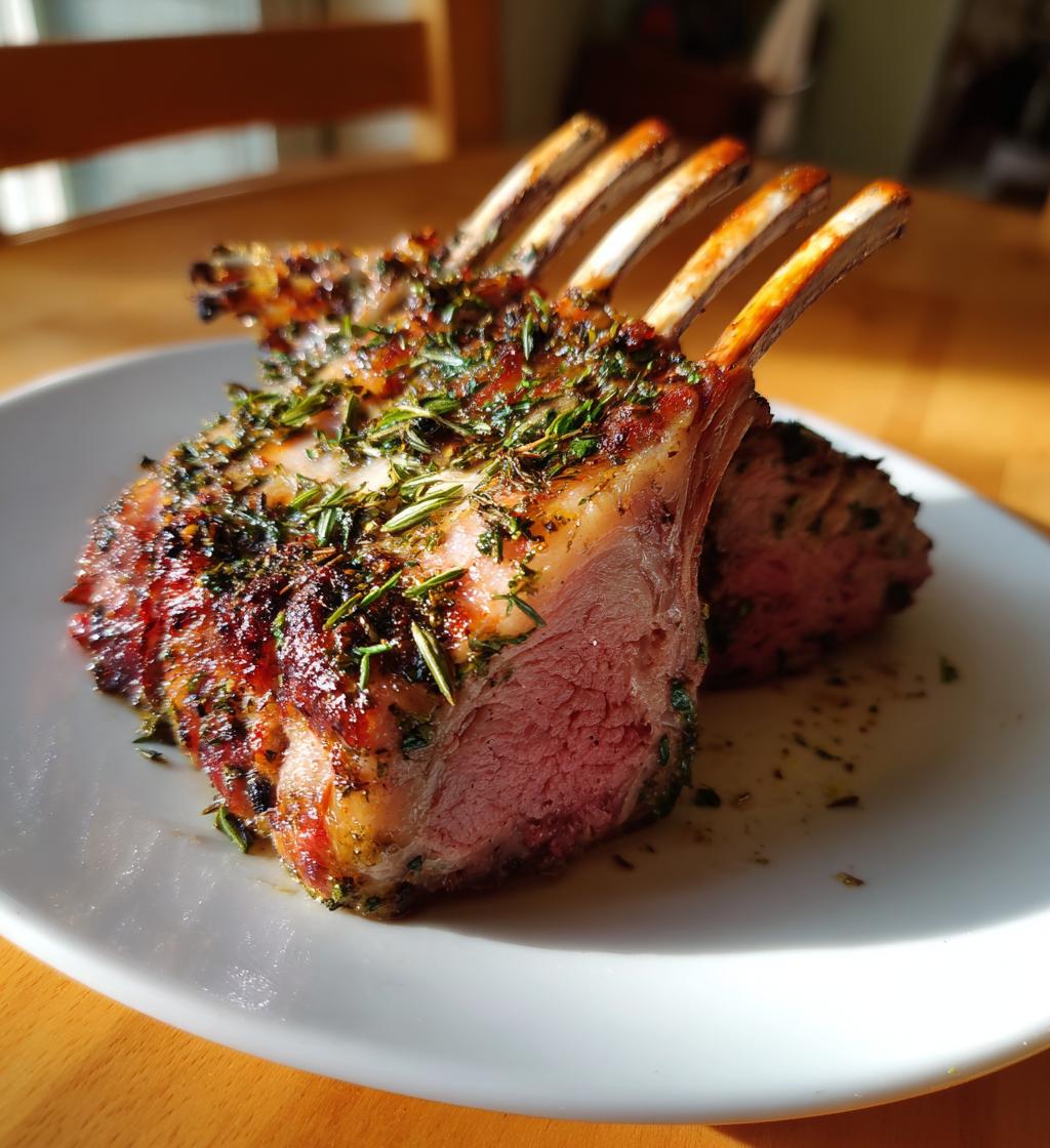 Garlic‑Herb Roast Rack of Lamb - detail 1