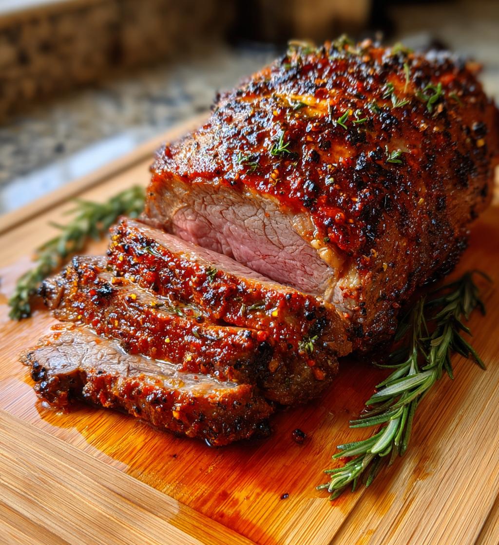 Harissa Glazed Lamb Roast - detail 1