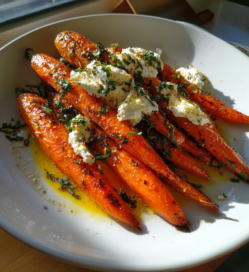 Harissa‑Roasted Carrots with Whipped Feta - detail 1