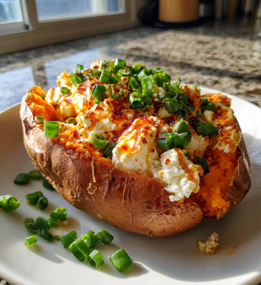 Hot Honey Cottage Cheese Sweet Potato Bowl - detail 1