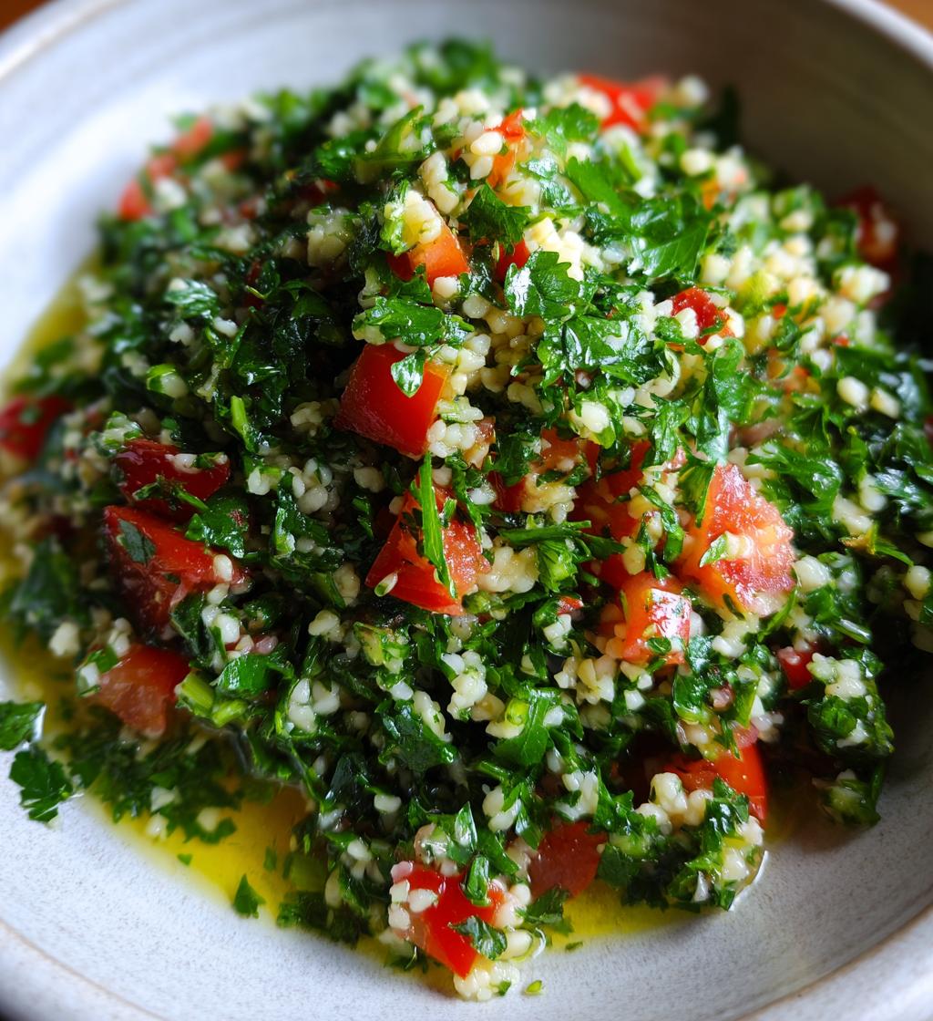 Lebanese Tabbouleh Salad - detail 1