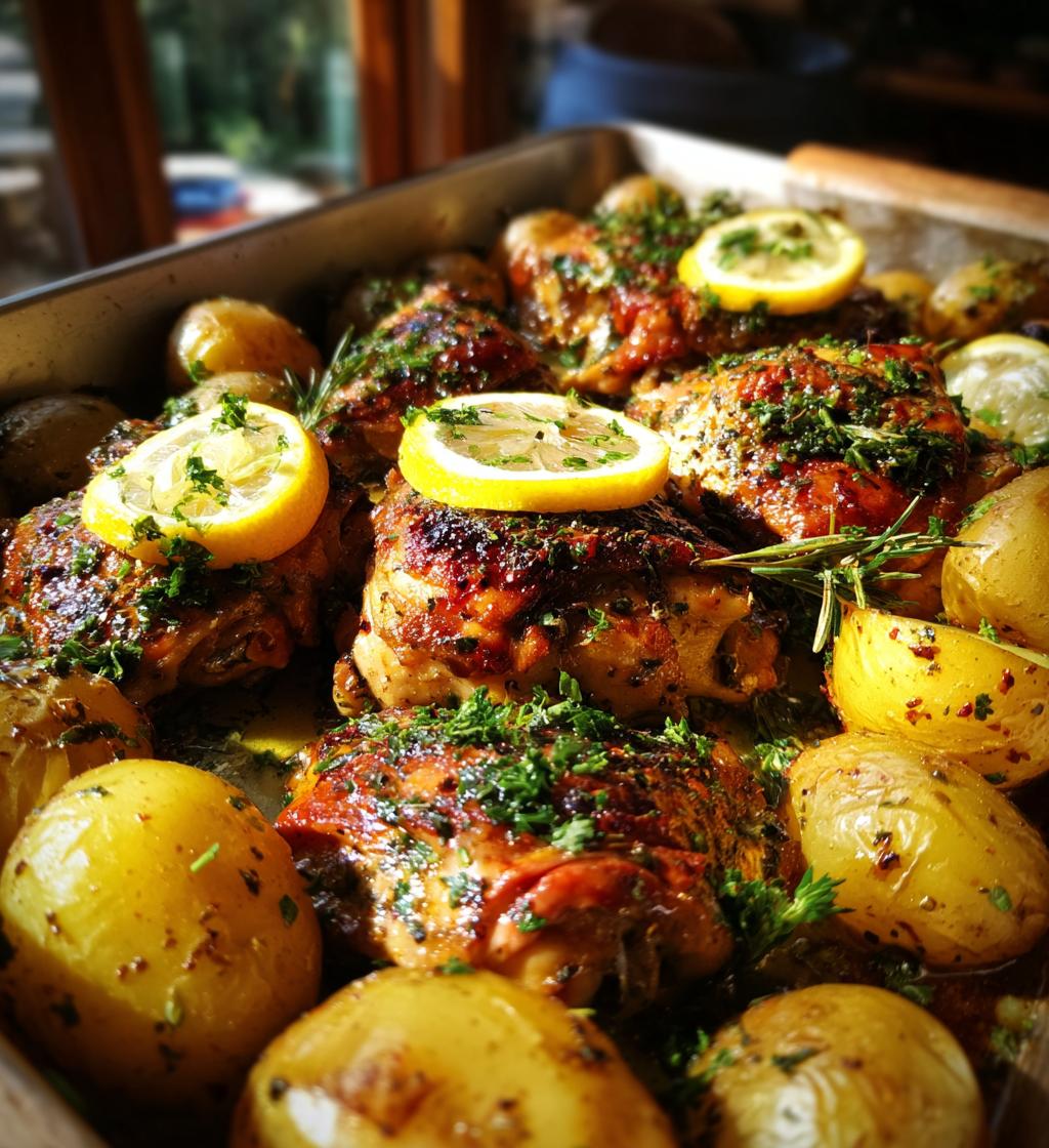 Lemon Herb Chicken and Potatoes - detail 1