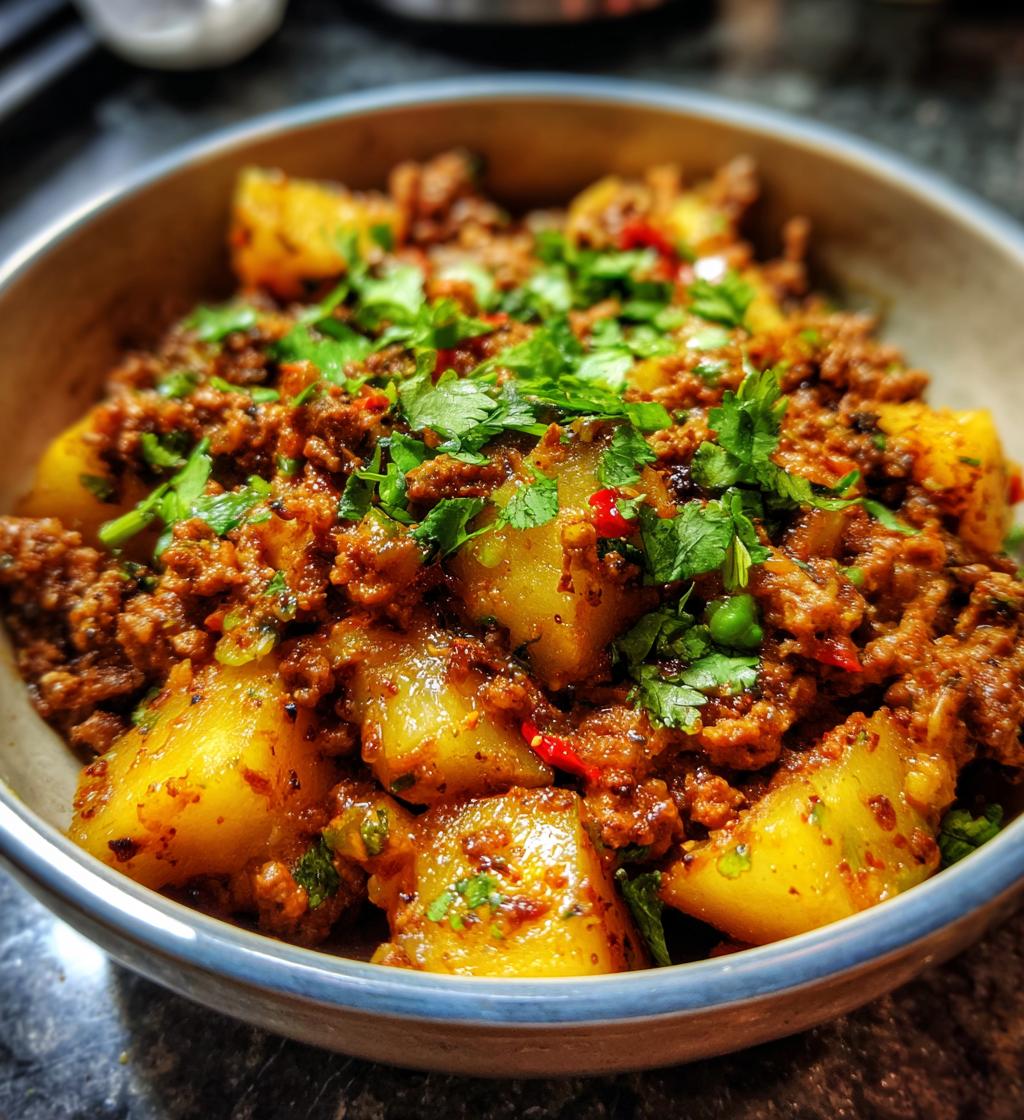 Mince Curry with Potatoes - detail 1