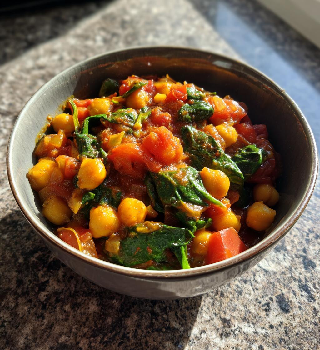 One-Pot Chickpea and Spinach Stew - detail 1
