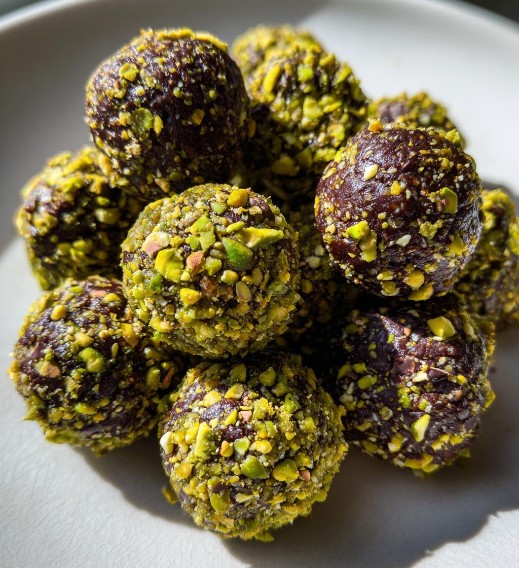 Pistachio Chocolate Energy Balls - detail 1