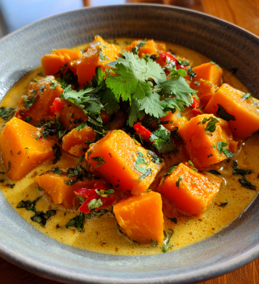 Pumpkin Coconut Milk Curry (non-dairy, no alcohol) - detail 1