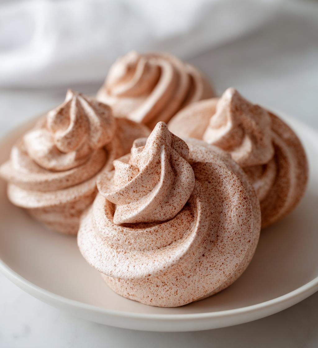 Rose Chocolate Meringues - detail 1