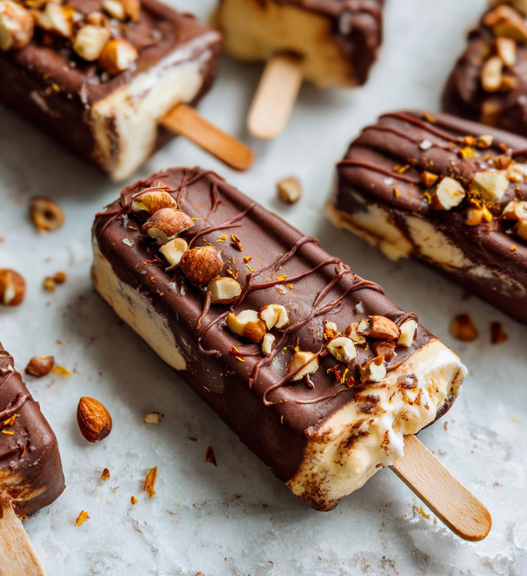 Saffron Chocolate Kulfi Pops - detail 1