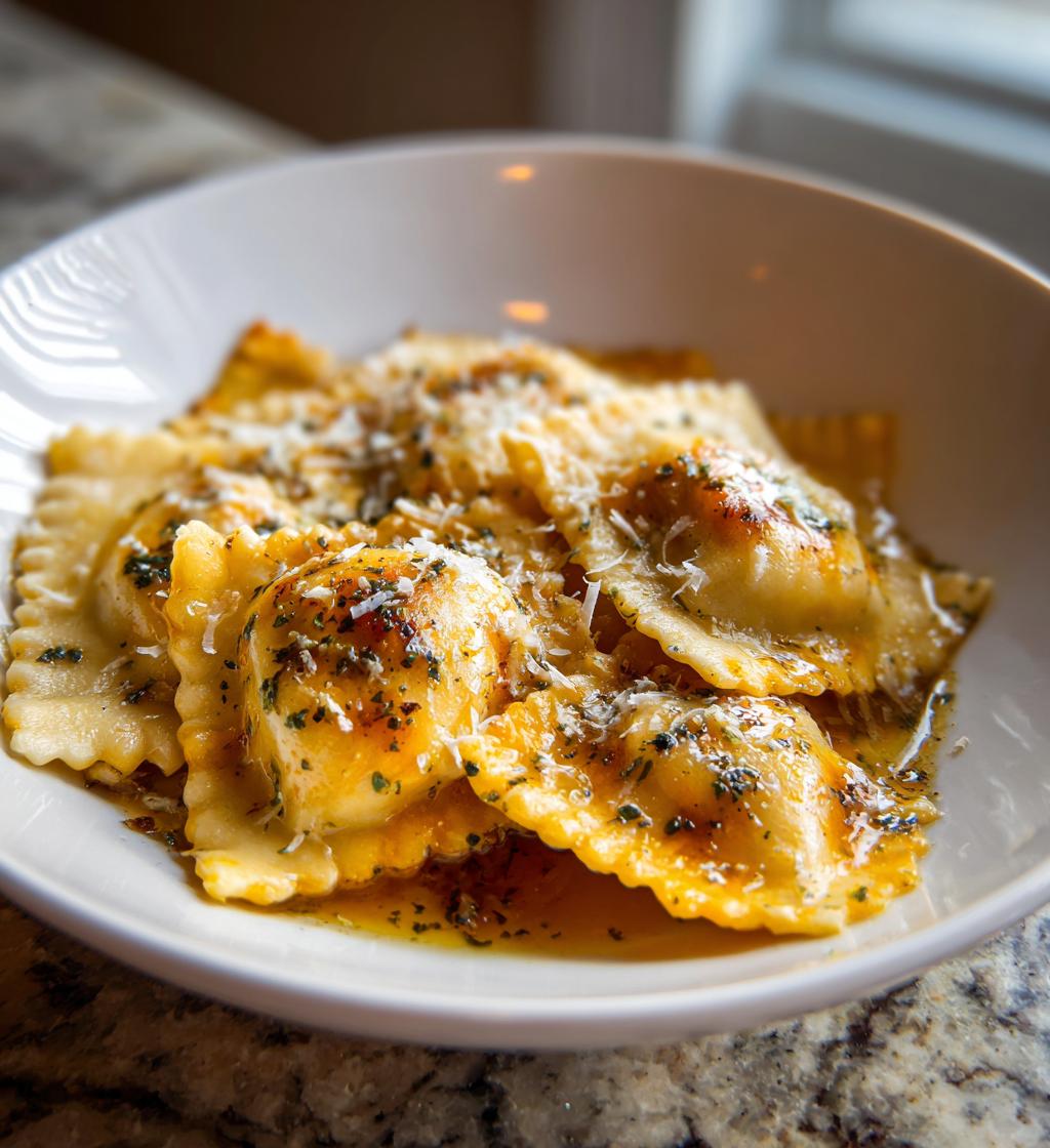 Sage Butter Pumpkin Cheese Ravioli - detail 1