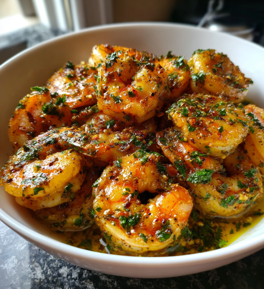 Spanish-Style Garlic Shrimp - detail 1
