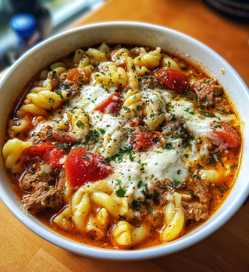 Spicy Lasagna Soup - detail 1