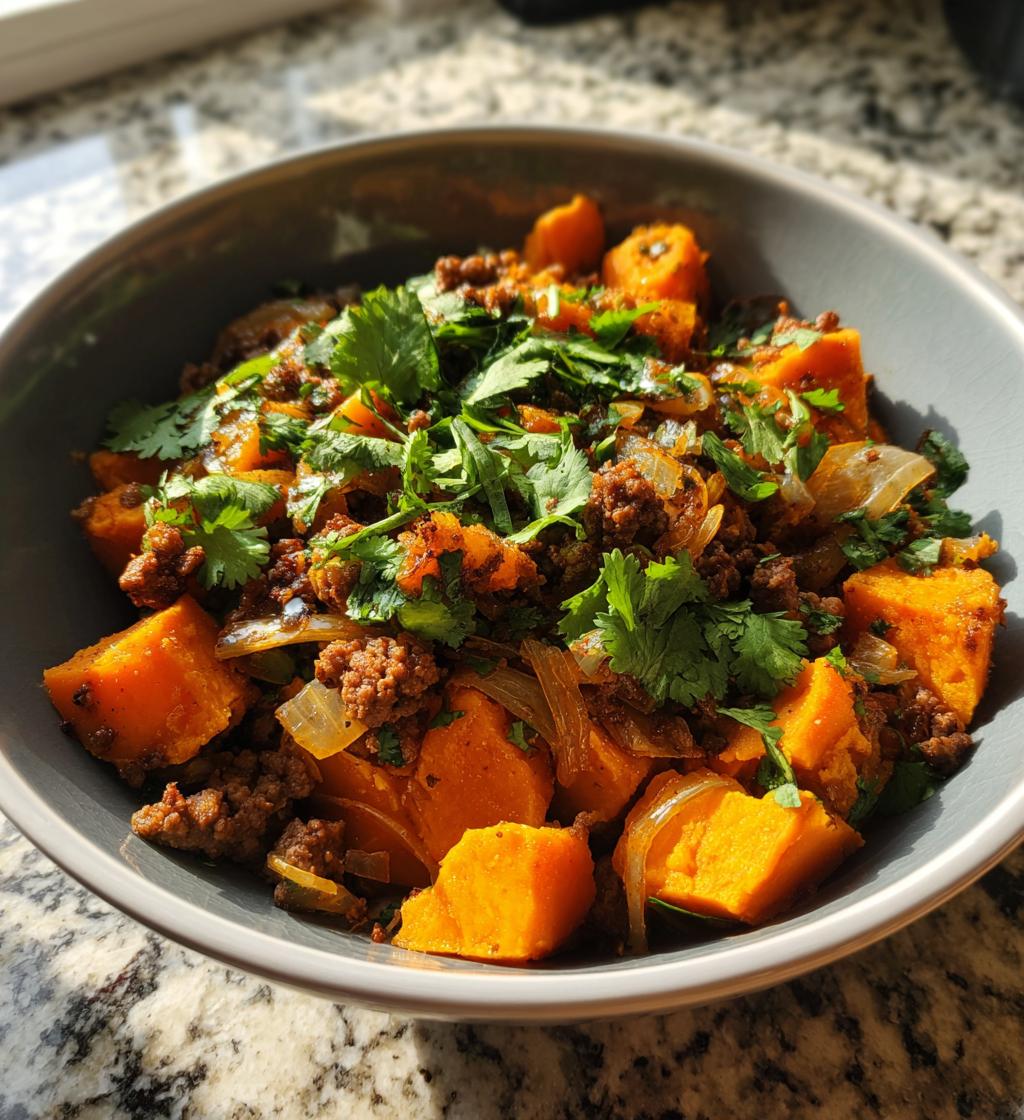 Sweet Potato Beef Bowl - detail 1