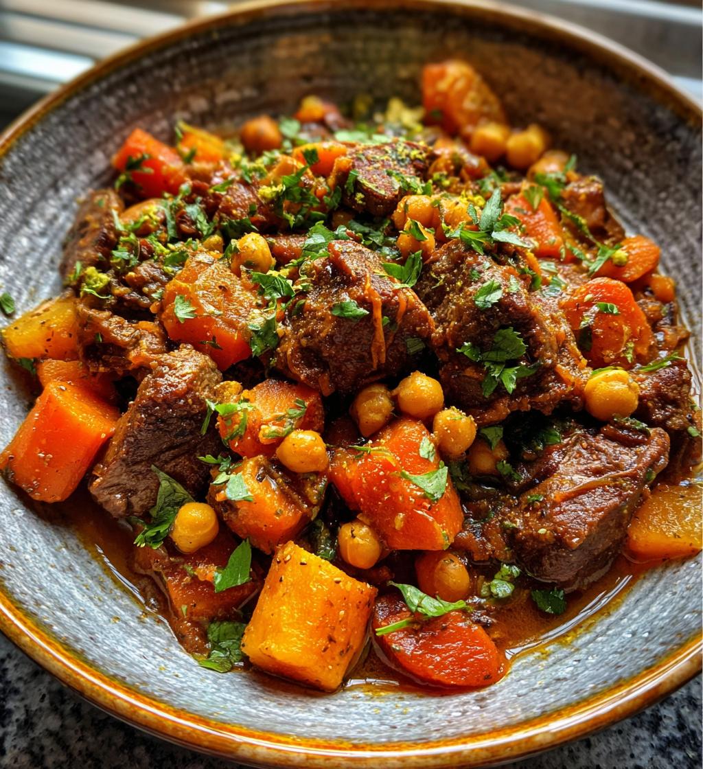 Sweet and Savory Moroccan Beef Tagine - detail 1