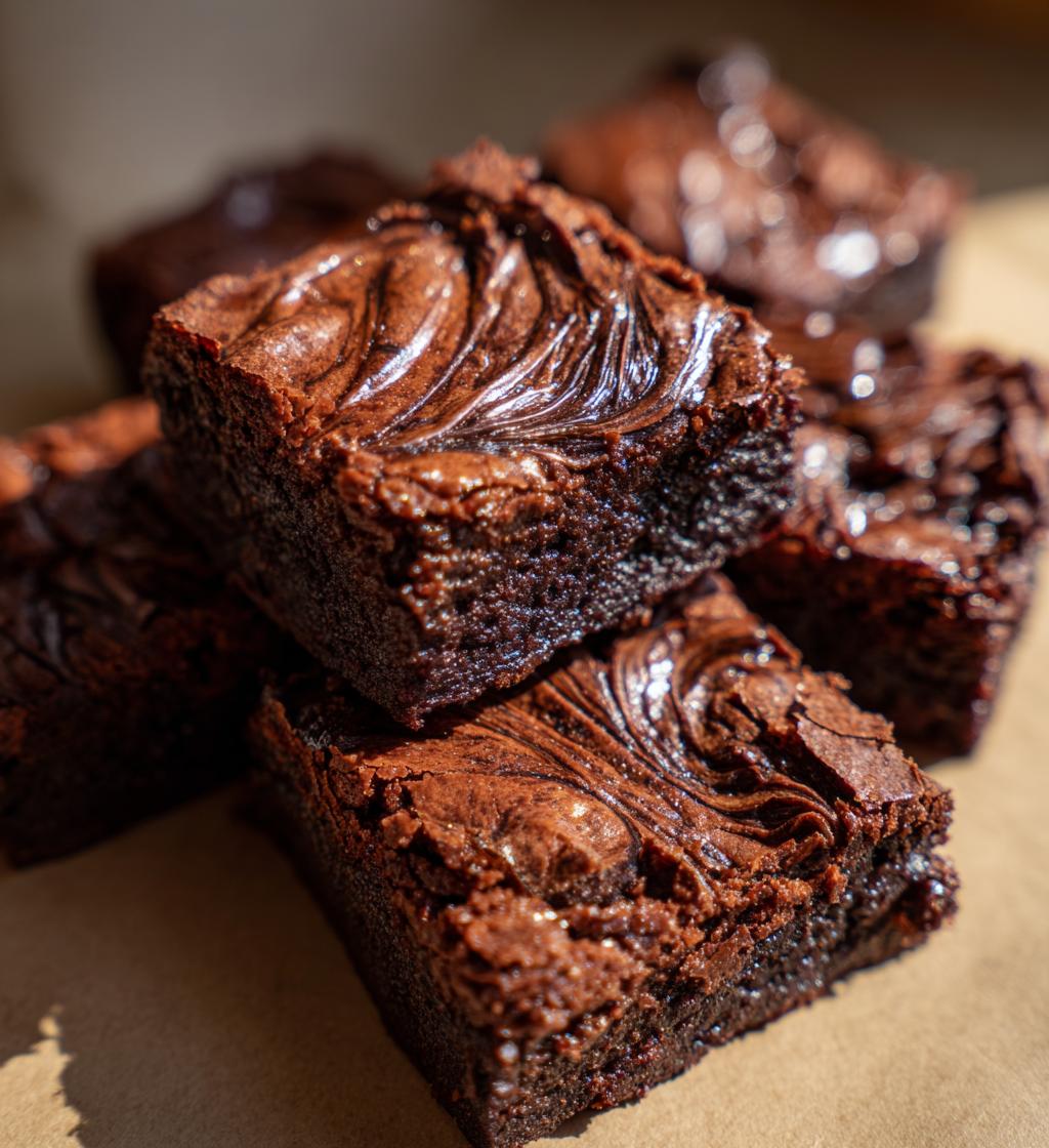 Tahini Chocolate Swirl Brownies - detail 1