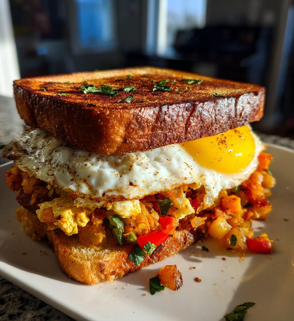 The Ultimate All-In-One Breakfast Hash Sandwich - detail 1